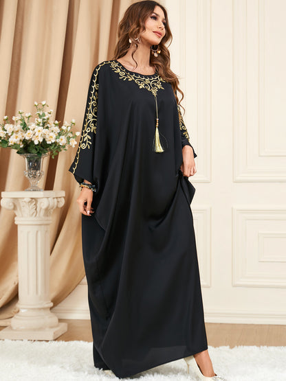 Saharawi Royal Black Kaftan