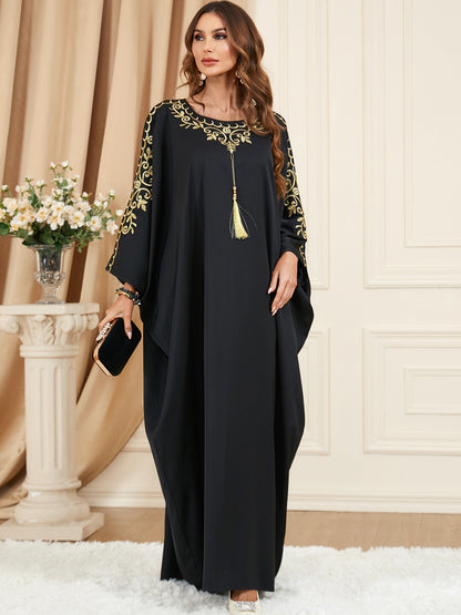 Saharawi Royal Black Kaftan