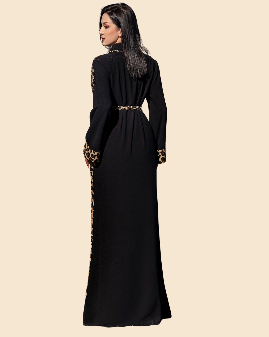 Saharawi Leopard Print Long Dress