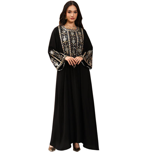 Saharawi Sage Embellished Dress