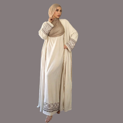 Saharawi Modest Couture Two Piece Abaya with Inner