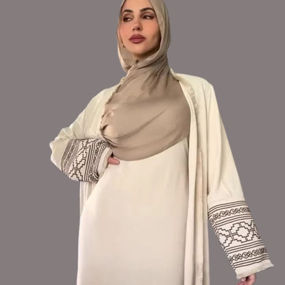 Saharawi Modest Couture Two Piece Abaya with Inner