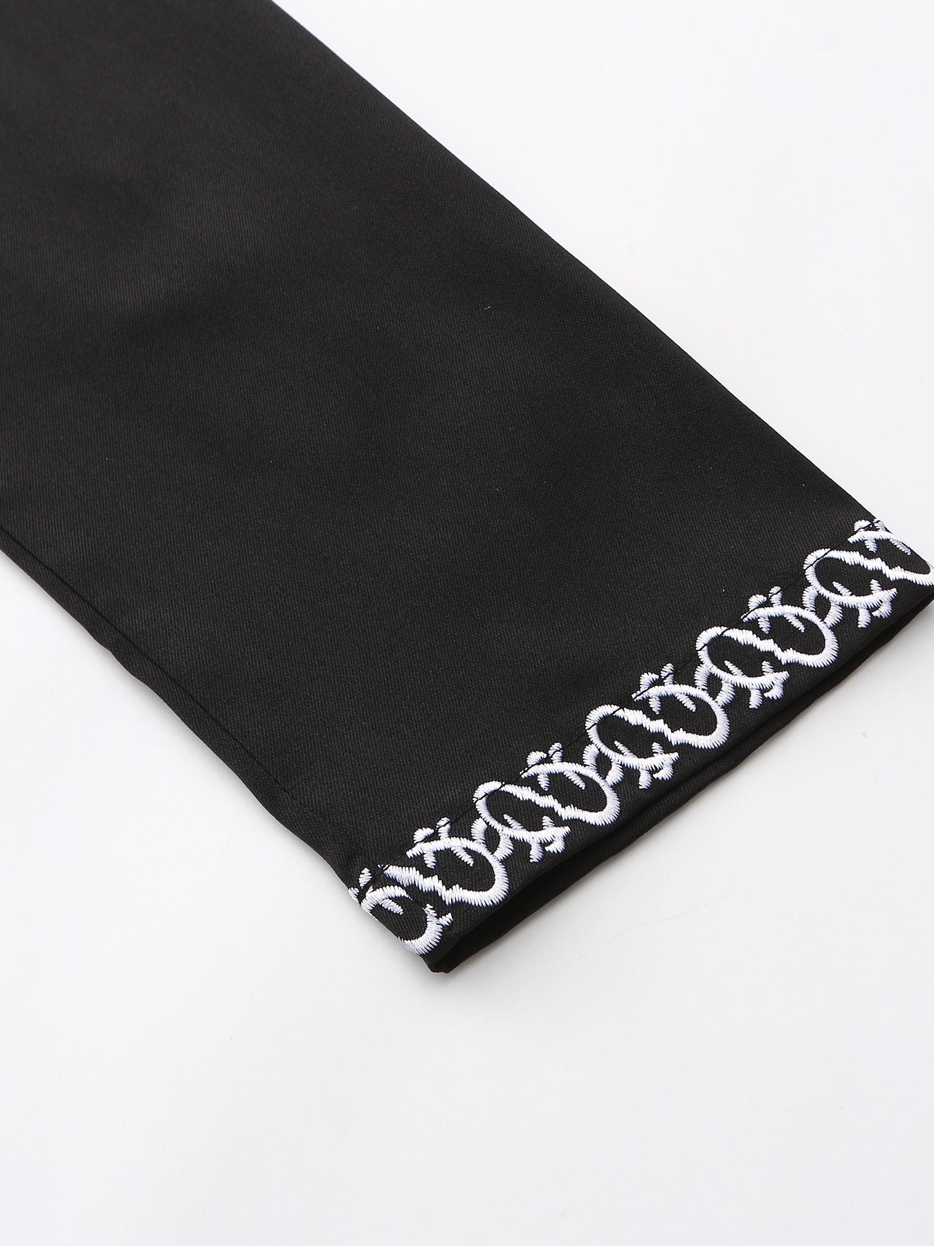 Saharawi Black Hooded Thobe with Embroidery