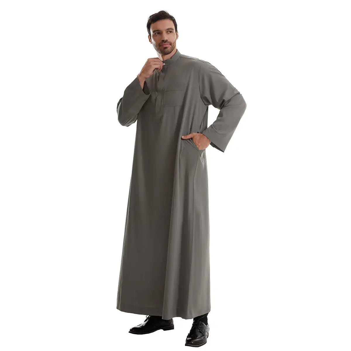 Saharawi Men’s Collared Luxury Thobe