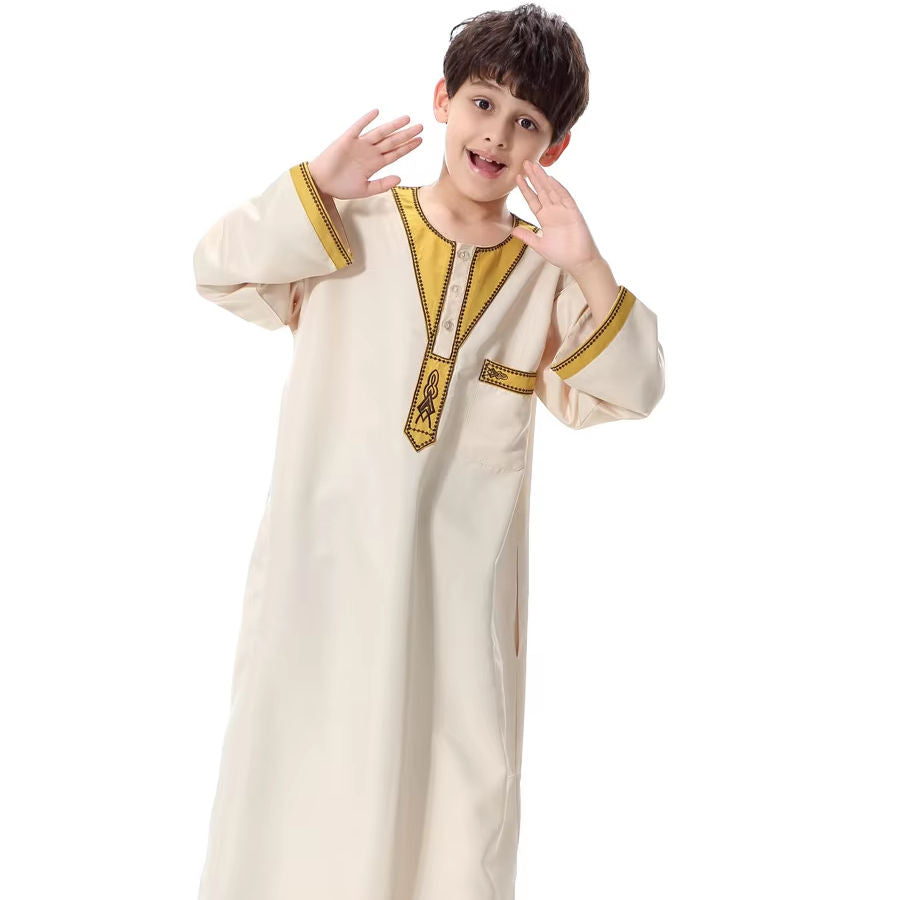 Boys Traditional Embroidered Thobe