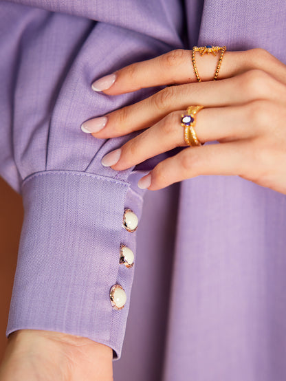 Saharawi Lavender Embellished Dress