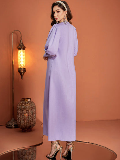 Saharawi Lavender Embellished Dress