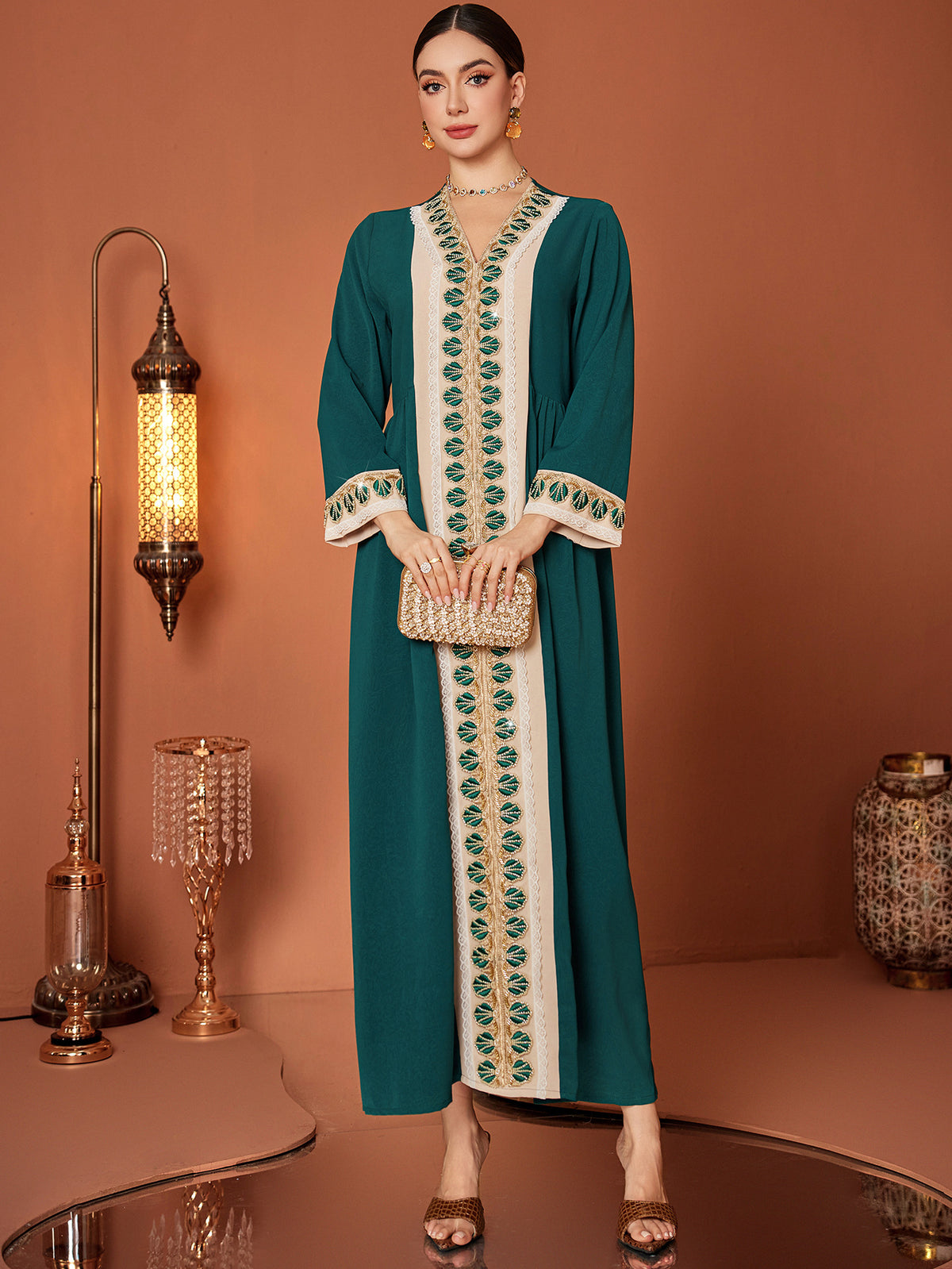 Saharawi Emerald Heritage Dress