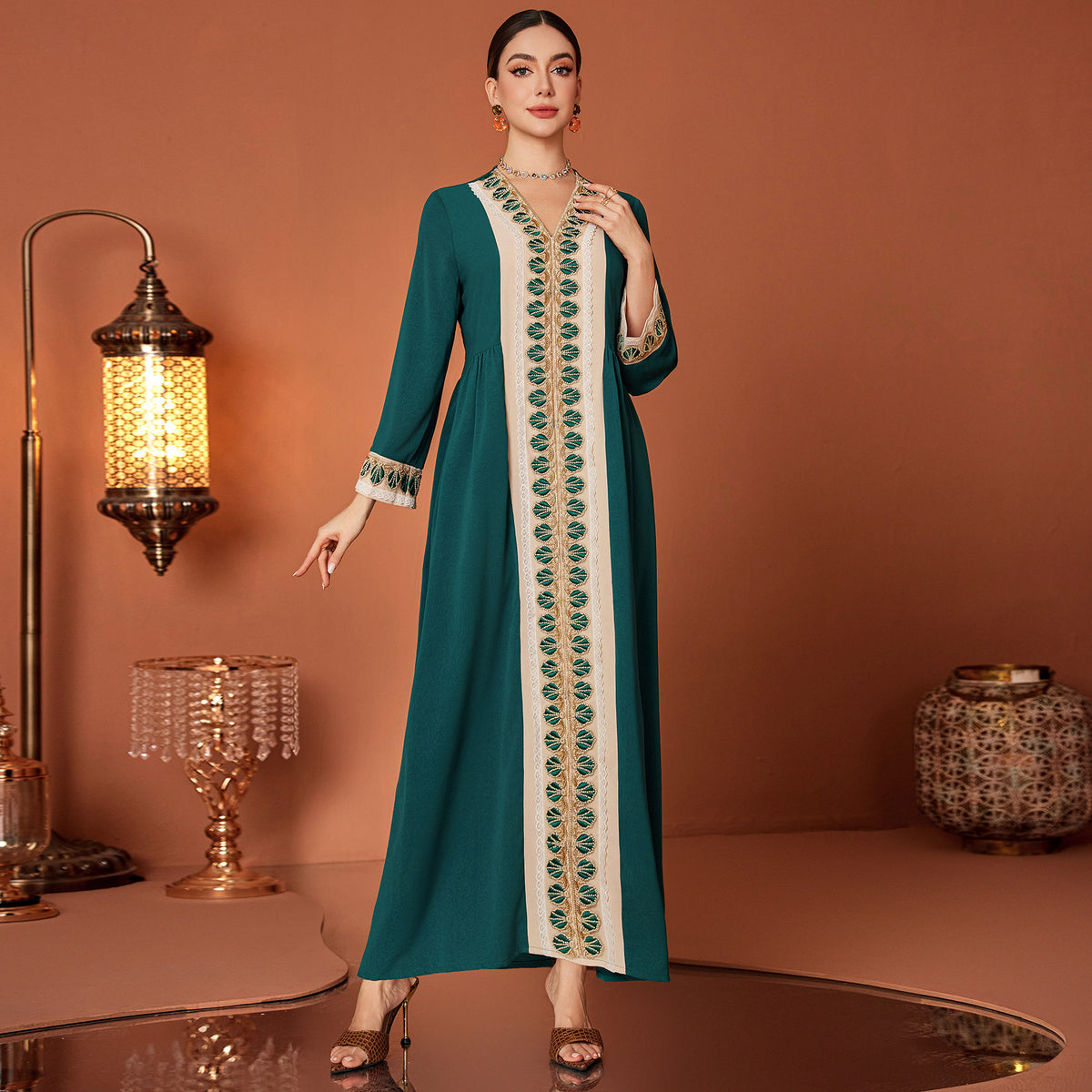 Saharawi Emerald Heritage Dress