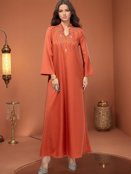 Saharawi Sunset Glow Embellished Dress