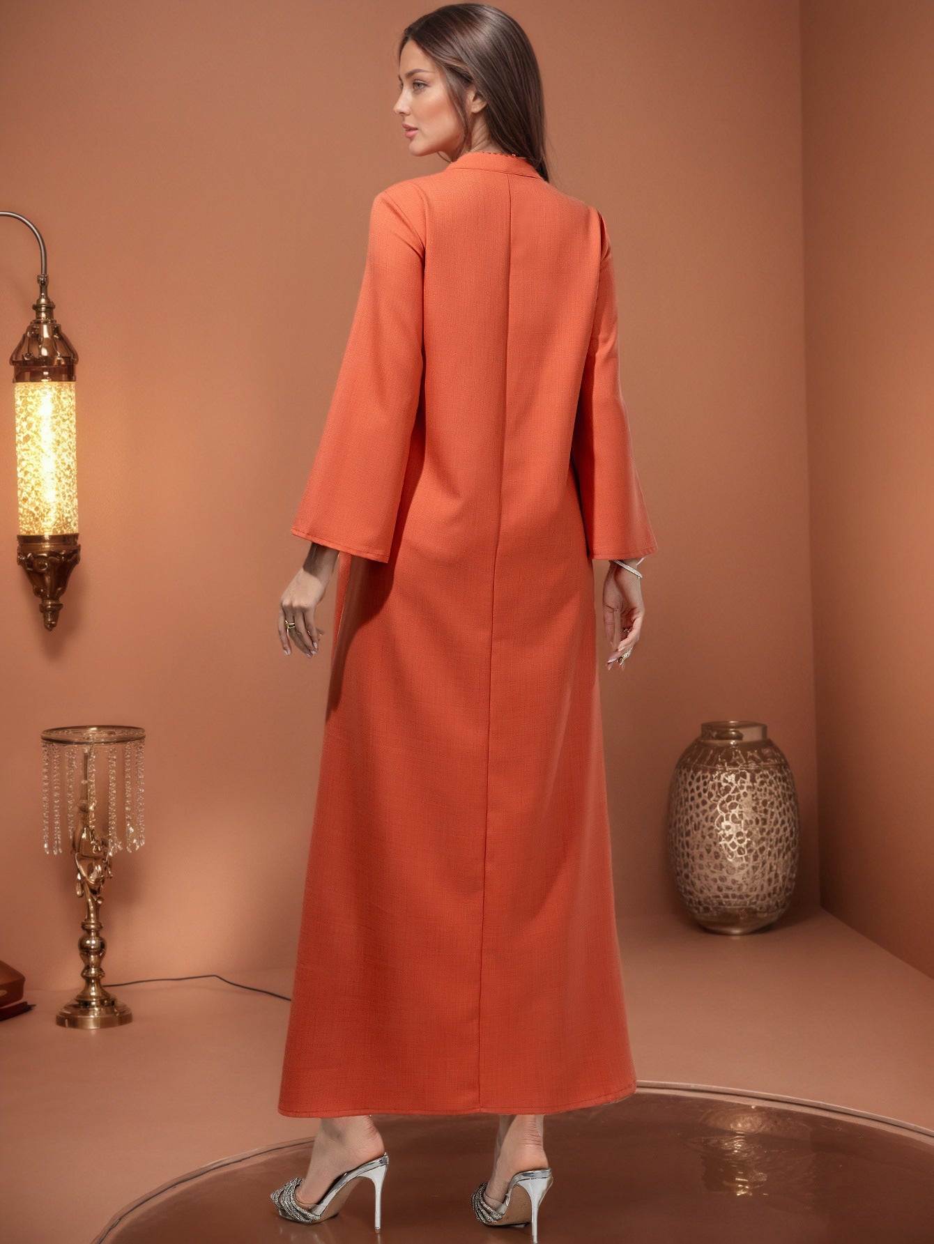 Saharawi Sunset Glow Embellished Dress