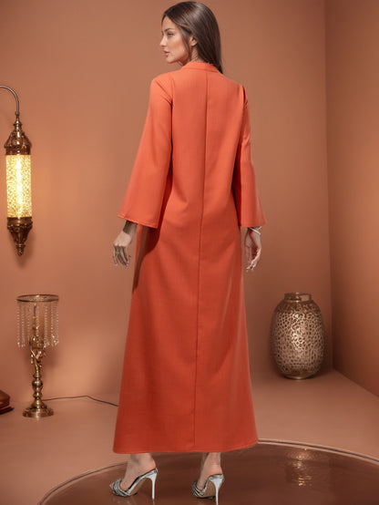 Saharawi Sunset Glow Embellished Dress